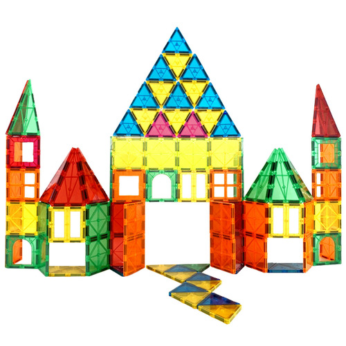 Oakleigh Home Kids 120 Piece McNeil Magnetic Building Tile Set Temple Webster